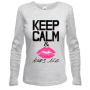 Лонгслив Keep calm & kiss me