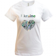 Футболка Ukraine - серце (голограма)