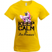 Футболка з Бостон-тер'єром Ceep calm & be princess