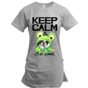 Туника с Бостон-терьером "Ceep calm & be cool"