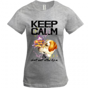 Футболка з пойнтером "Keep calm & dont eat after 6 pm"