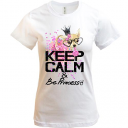 Футболка з собачкою "Keep calm and be princess"
