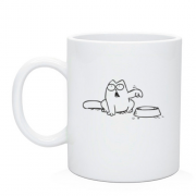 Чашка Кот Саймона с миской 2