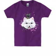 Детская футболка с собачкой Шпиц принцесса (1)
