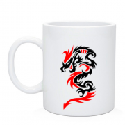 Чашка Красно-черный дракон
