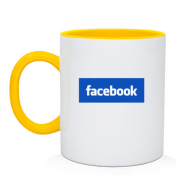 Чашка с логотипом Facebook