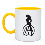 Чашка Volkswagen (лого с девушкой)
