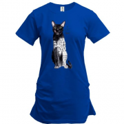 Подовжена футболка Cat Love