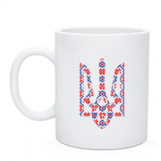 Чашка с гербом Украины в виде вышиванки (2)