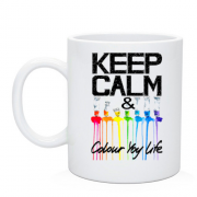 Чашка Keep calm and colour  your life (2)