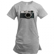 Подовжена футболка Фотоаппарат з об'єктивом