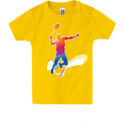 Детская футболка Теннисист в прыжке