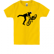 Детская футболка с велосипедистом трюкачом