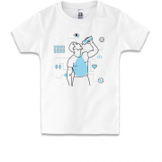 Дитяча футболка з характеристиками користі води