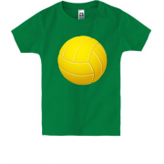 Детская футболка с волейбольным мячом