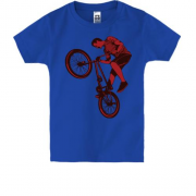 Детская футболка с BMX велосипедистом