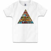 Дитяча футболка з пірамідою здорового способу життя