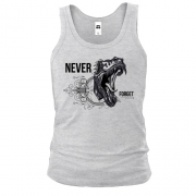 Чоловіча майка Never forget Dinosaur