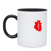 Чашка с сердцем