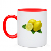 Чашка с лимонами