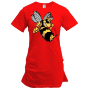 Подовжена футболка з бджолою і жалом