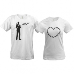 Парні футболки Агент 007
