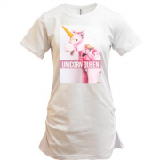 Подовжена футболка Unicorn Queen