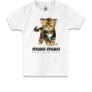 Детская футболка Miav Miav  Кис-Кис-Кис