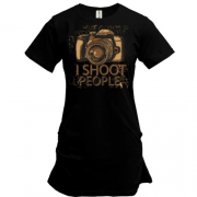 Подовжена футболка i shoot people