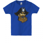 Детская футболка с пиратом в шляпе и повязкой