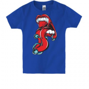Дитяча футболка з пірсингом на язиці