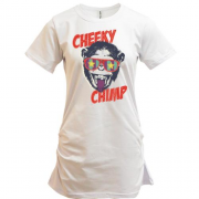 Подовжена футболка cheeky chimp monkey