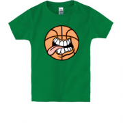 Дитяча футболка з гримасою баскетбольного м'яча