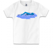 Детская футболка с пловцом