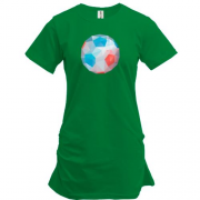 Подовжена футболка зі скляним футбольним м'ячем