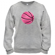 Свитшот с розовым баскетбольным мячом