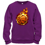 Свитшот с горящим баскетбольным мячом 2