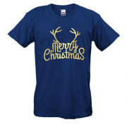 Футболка з рогами "Merry Christmas!"