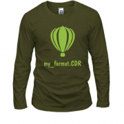 Лонгслив для дизайнера "my_format.CDR"