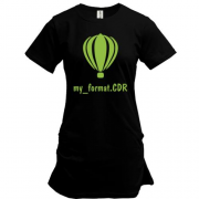 Подовжена футболка для дизайнера "my_format.CDR"