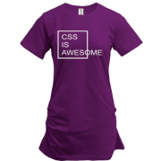 Туника с надписью "Css is awesome"