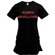 Туника с надписью "women revolution"