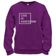 Світшот з написом "Css is awesome"