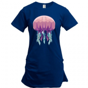 Подовжена футболка з медузою