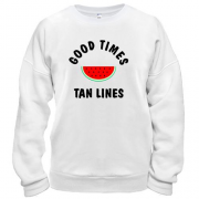Свитшот с арбузом "good times tan lines"