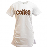 Подовжена футболка для бариста "koffe"