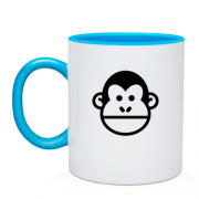 Чашка мордочка обезьянки
