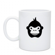 Чашка с мордочкой гориллы