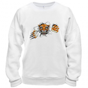 Свитшот с тигром разрывающим футболку