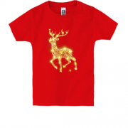 Детская футболка с изображением звёздного оленя